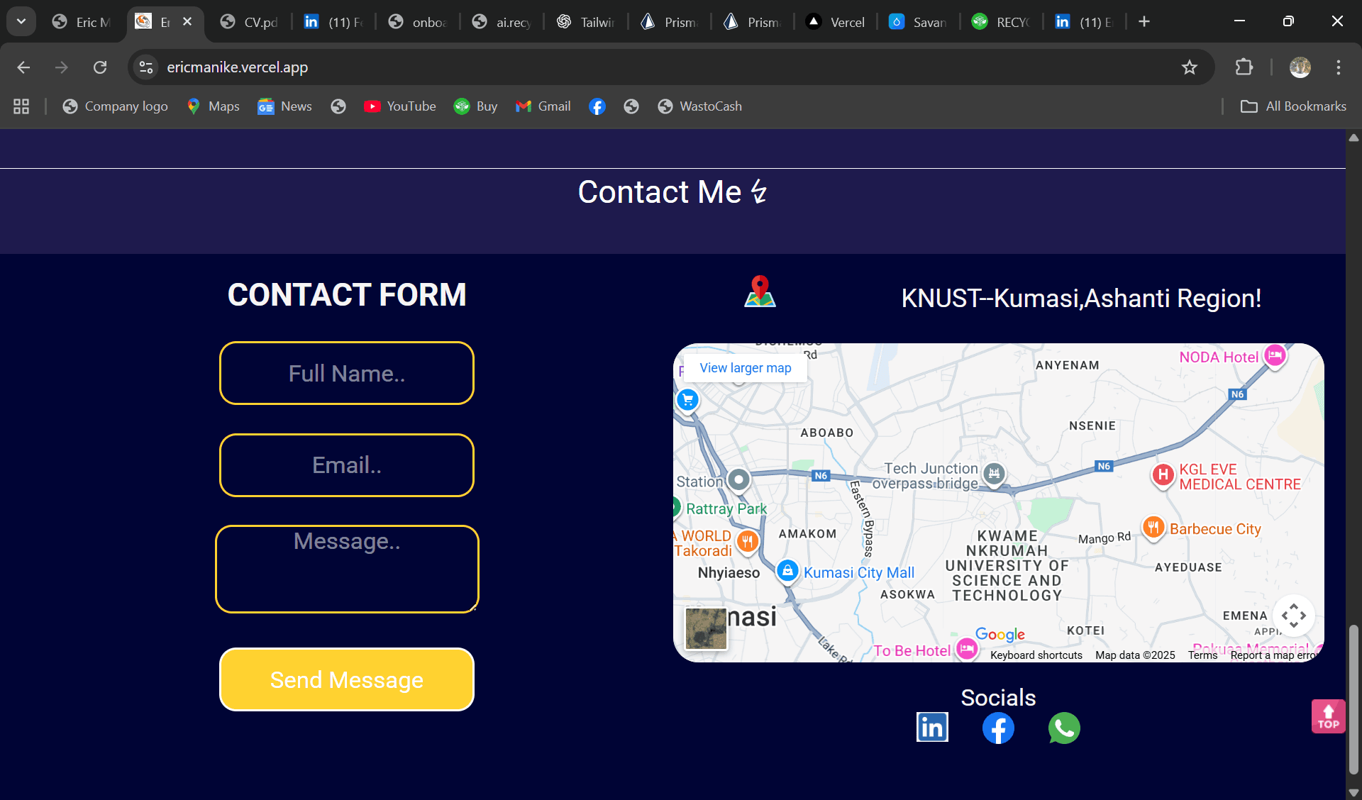 My First ever Project (portfolio website)