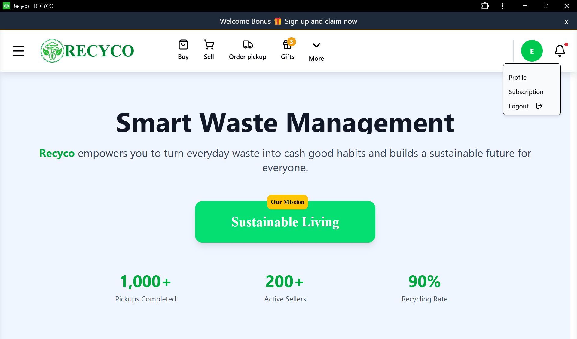 Recyco -Waste Market Platform
