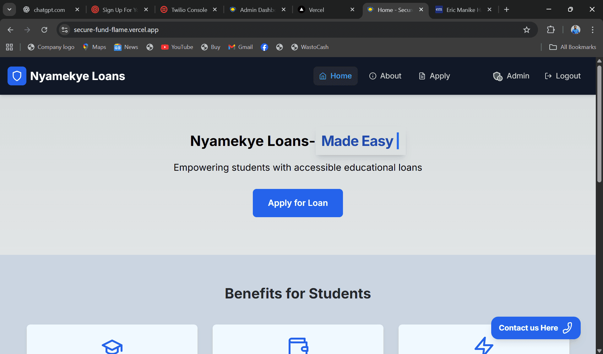 Loan web application